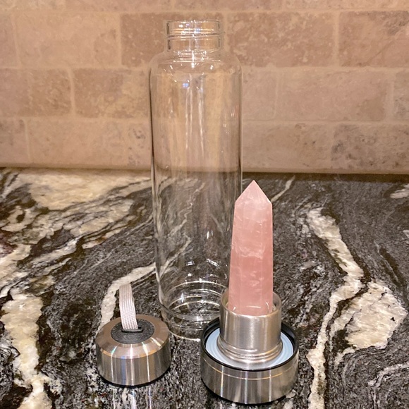 Crystal Glass Water Bottle - Picture 2 of 7